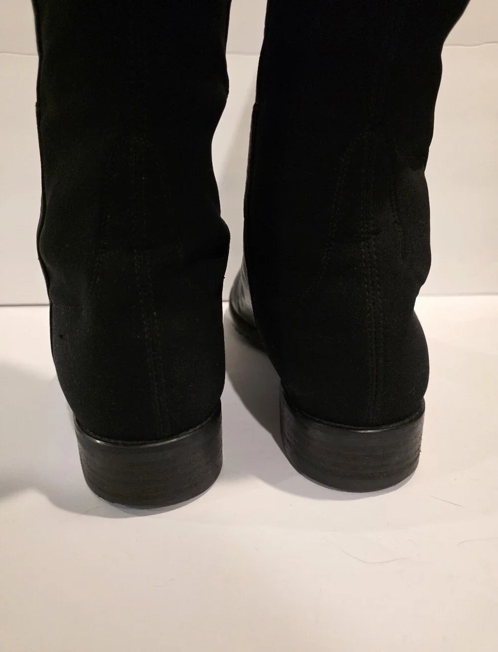Stuart Weitzman 5050 Over-the-Knee Black Leather Boots Size 11